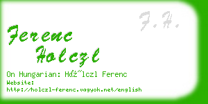 ferenc holczl business card